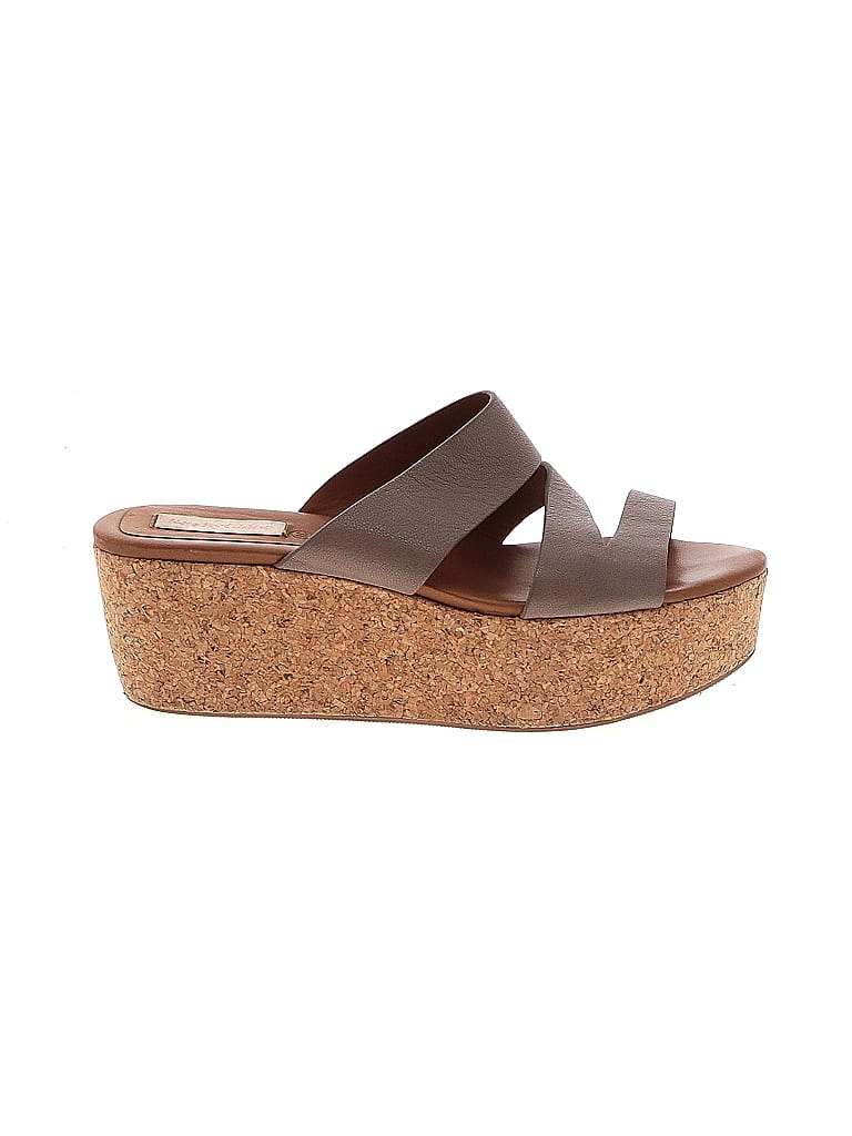 See By Chloé Brown Gray Cork Wedges Size EU 38 - photo 1