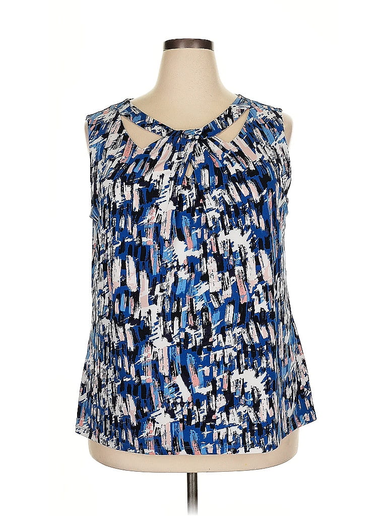 Jones Studio Blue Tank Top Size 2X - photo 1
