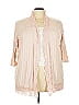 Roaman's Tan Pink Cardigan Size 26 - photo 1