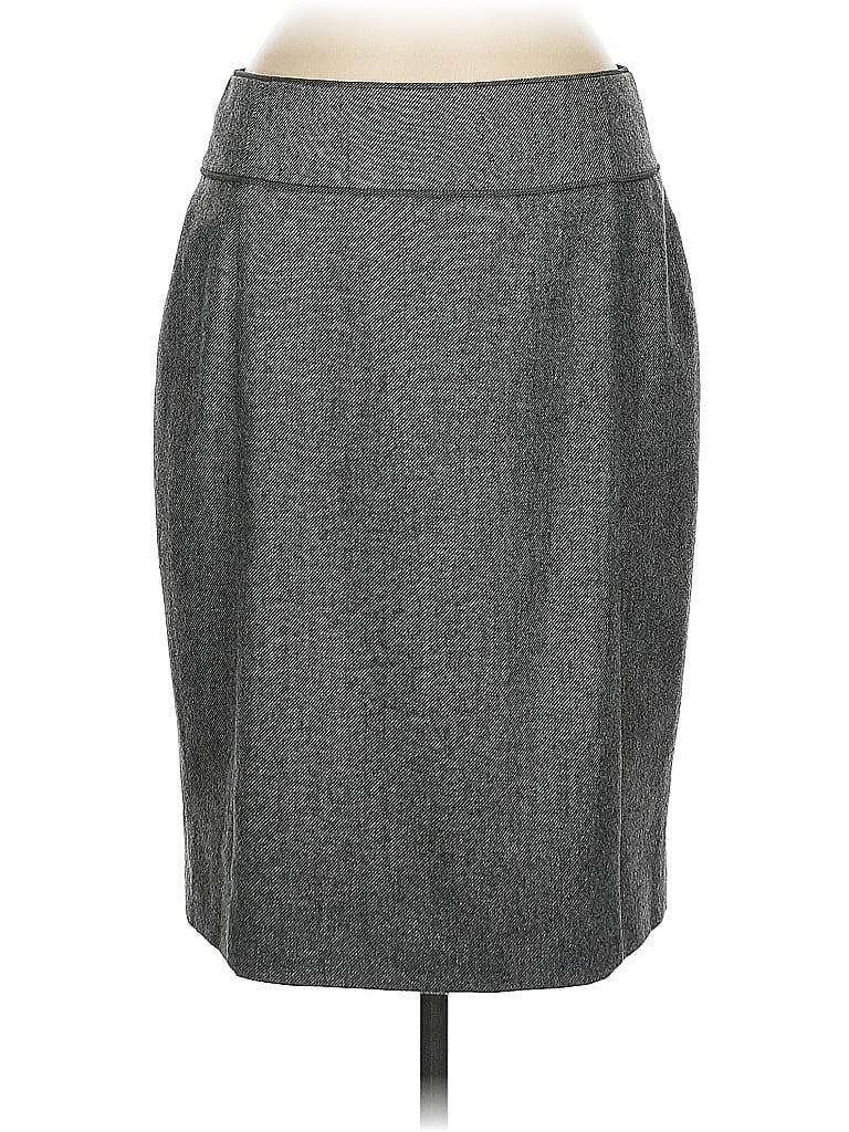 Pre-owned Lk Bennett Wool Skirt In Gray