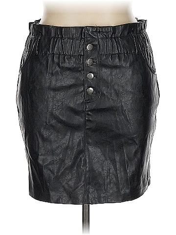 Haute Monde Faux Leather Skirt (view 1)