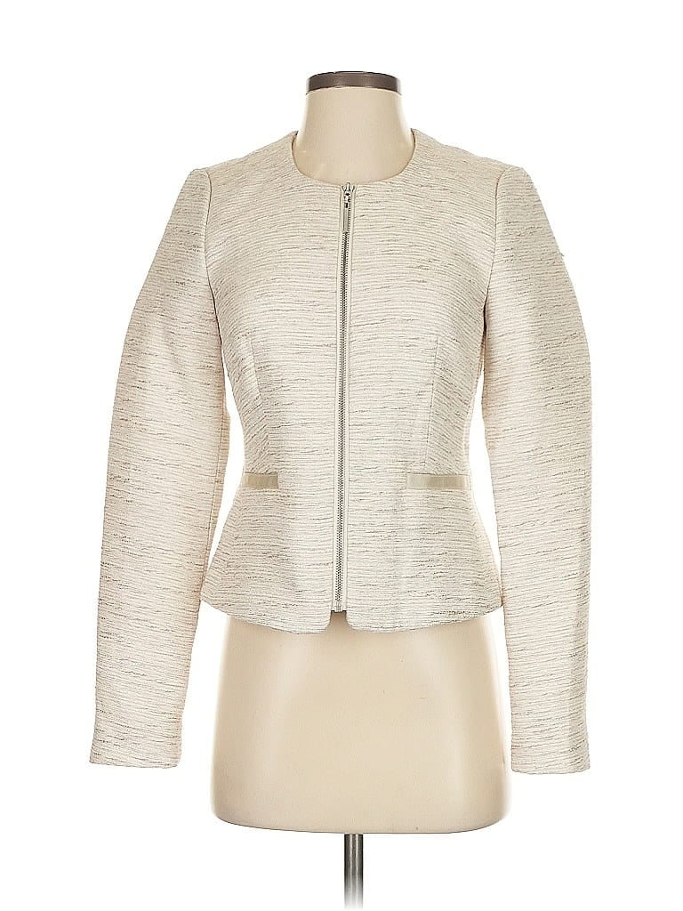 Esprit 100% Acetate Ivory Jacket Size 4 - photo 1