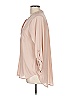 Pink Rose Tan 3/4 Sleeve Blouse Size L - photo 5