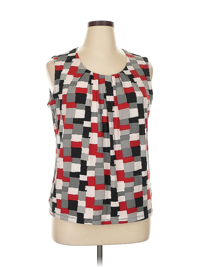 Jones Studio Red Sleeveless Blouse Size XL - photo 1
