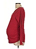 Isabel Maternity Burgundy Long Sleeve T-Shirt Size L - photo 5