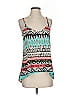 Candy Rose 100% Polyester Teal Black Sleeveless Blouse Size S - photo 1