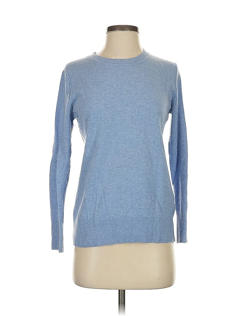 Pre-owned Banana Republic Wool Pullover Sweater In Blue