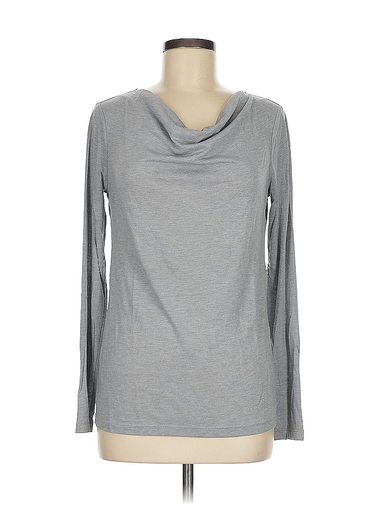 Ann Taylor LOFT Outlet Gray Long Sleeve T-Shirt Size M - photo 1