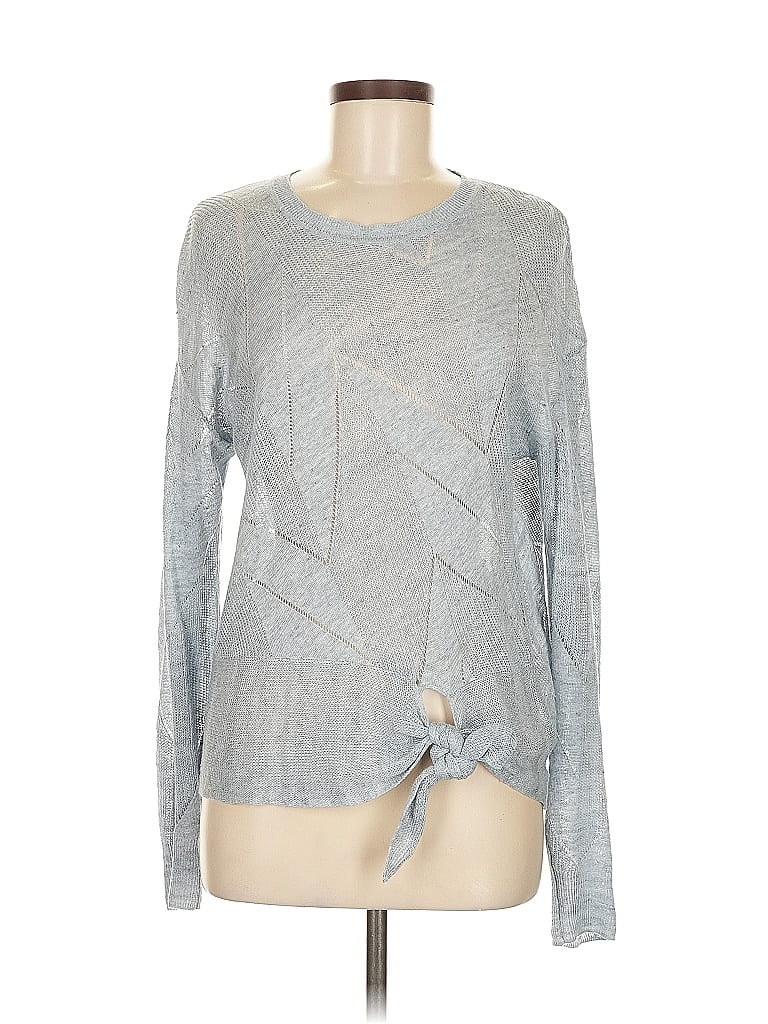Veronica Beard Jeans 100% Linen Blue Pullover Sweater Size M - photo 1