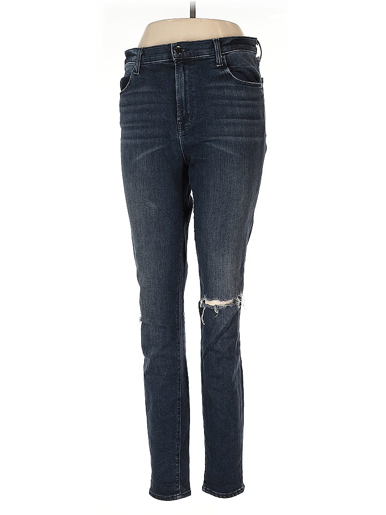 J Brand Solid Blue Jeans Size 31 waist - photo 1