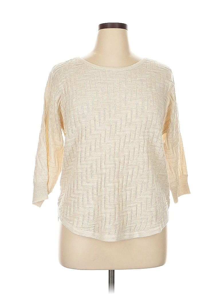 Dana Buchman Ivory Pullover Sweater Size XL - photo 1