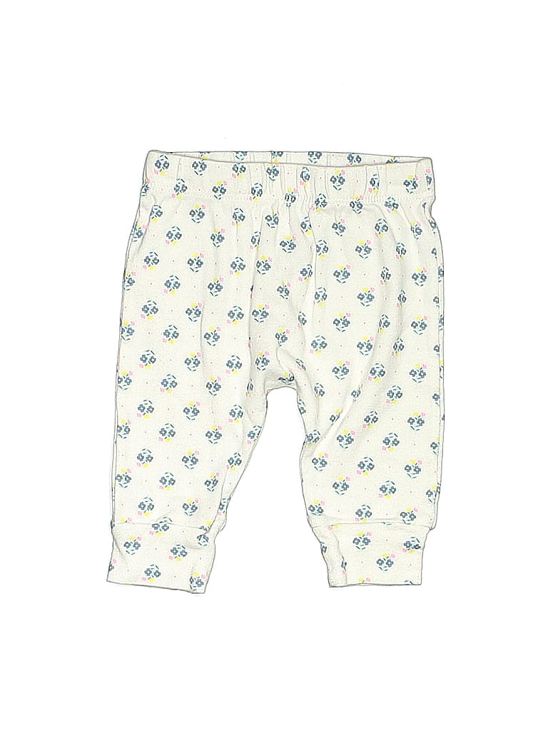 Carter's 100% Cotton Ivory Casual Pants 0-3 MO / 3 MO - photo 1