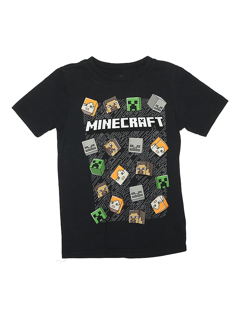 Minecraft Black Short Sleeve T-Shirt Size 8 (big kids) - photo 1