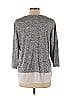 Soho JEANS NEW YORK & COMPANY Gray 3/4 Sleeve Top Size L - photo 2