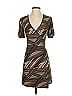 Veronica M. Graphic Brown Casual Dress Size XS - photo 1