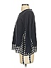 Ann Taylor LOFT 100% Cotton Houndstooth Gray Blue Pullover Sweater Size S - photo 5