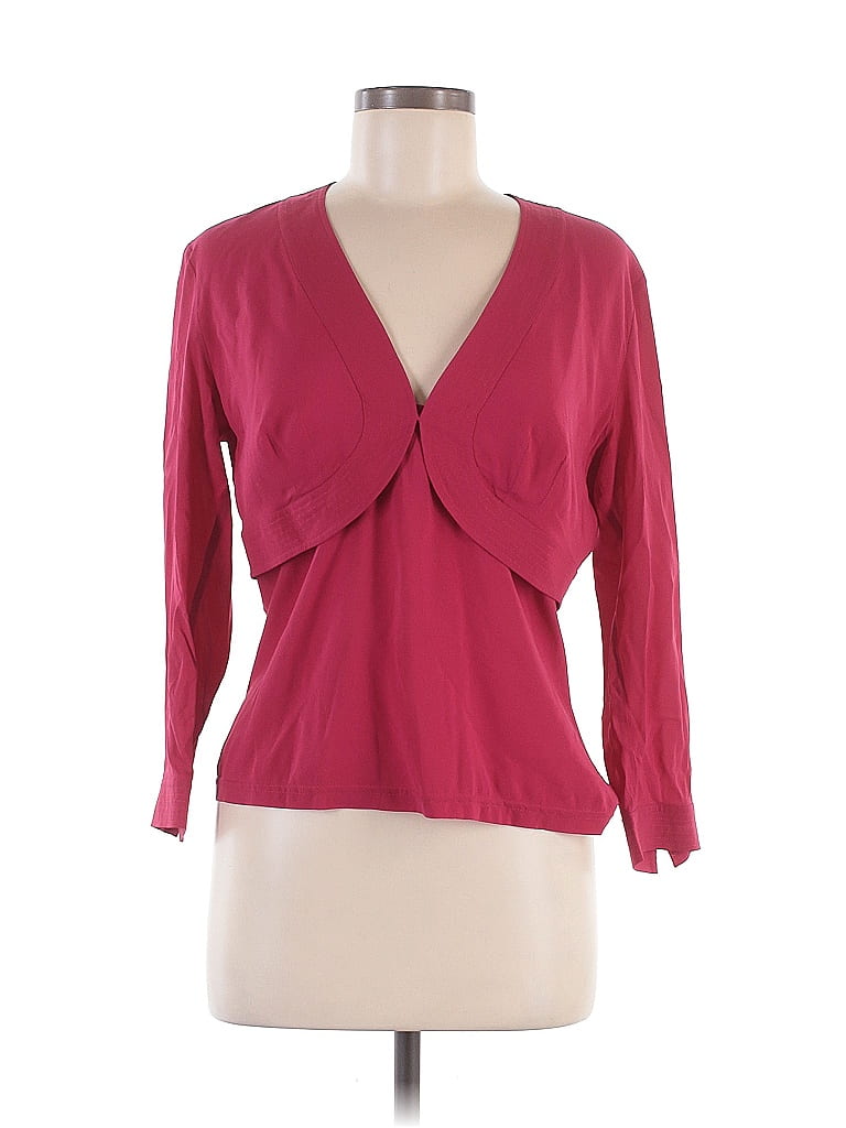 ETRO Solid Red 3/4 Sleeve Blouse Size EU (IT) 48 / US 12 - photo 1