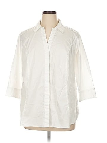 Riders by Lee 3/4 Sleeve Button-Down Shirt (view 1)