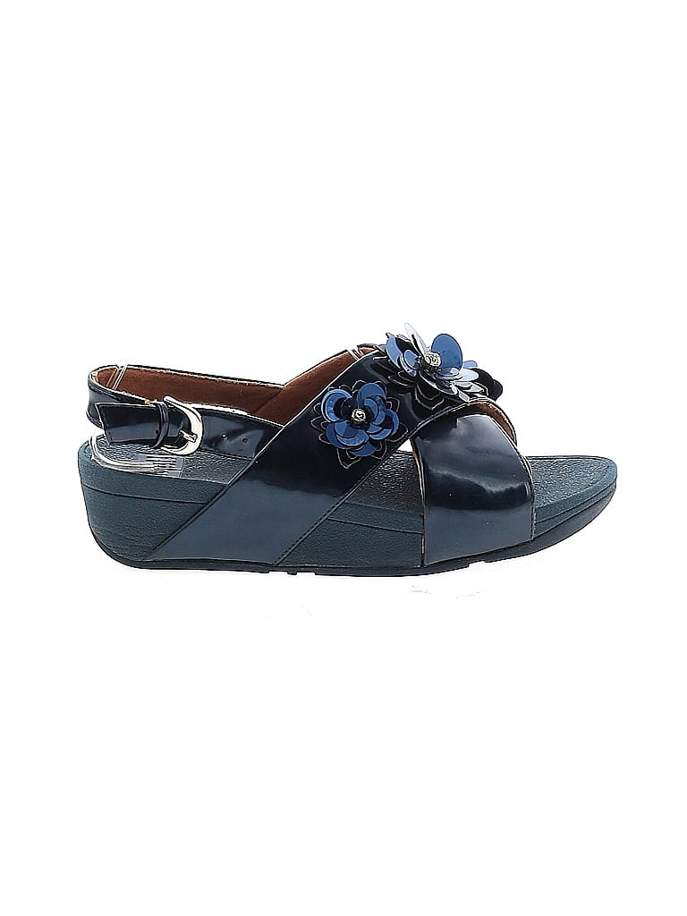 FitFlop Tropical Blue Wedges Size 6 - photo 1