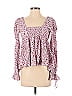 FP One Pink Long Sleeve Blouse Size S - photo 1
