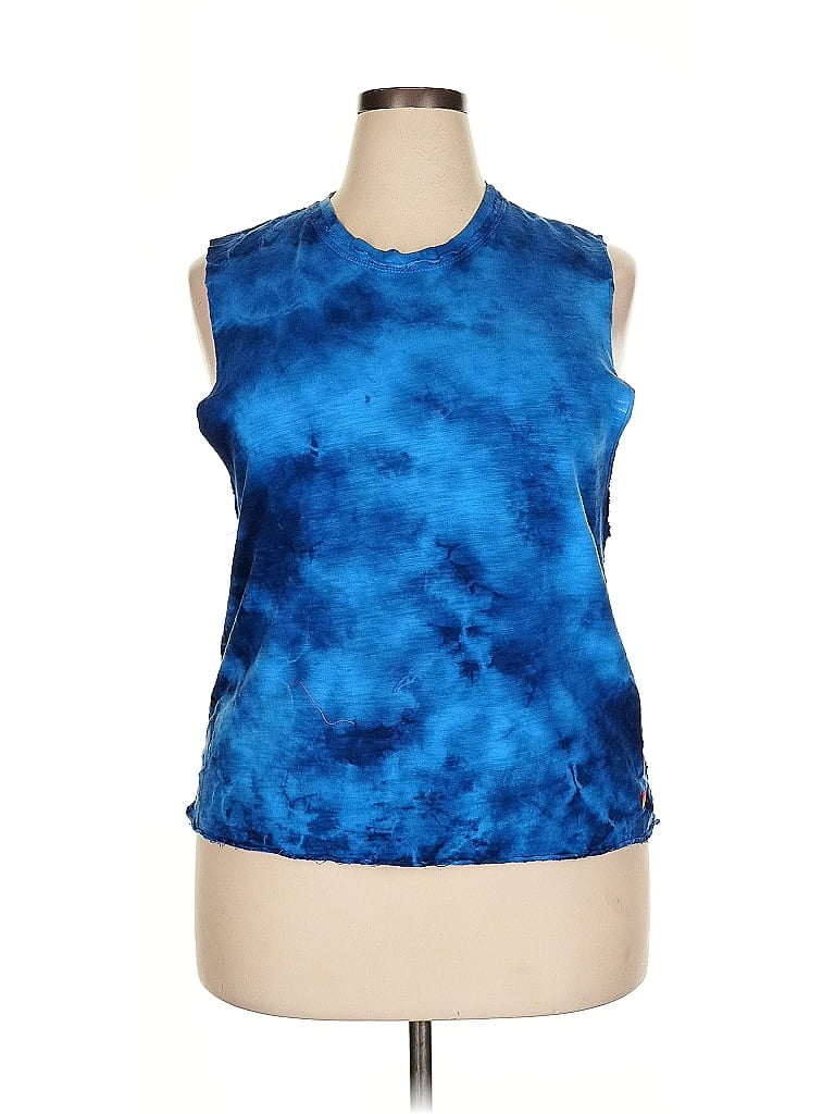 Aviator Nation Blue Sleeveless T-Shirt Size XXL - photo 1