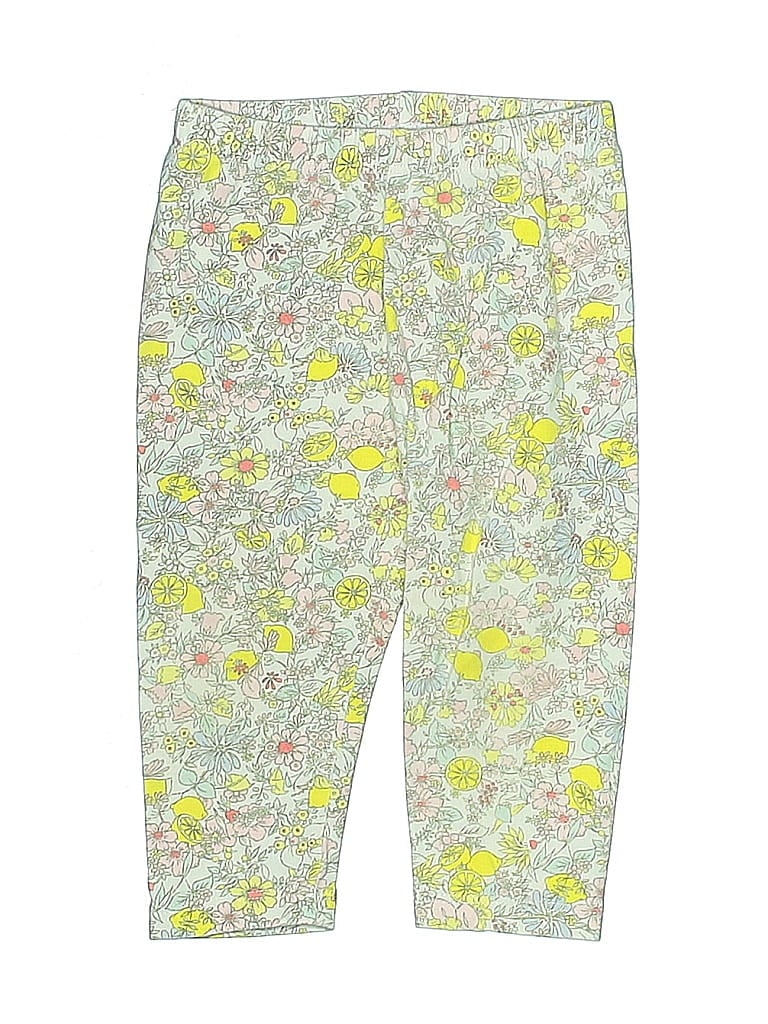Baby Gap Floral Yellow Casual Pants Size 6-12 mo - photo 1