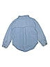 Zara Kids 100% Cotton Stars Blue Long Sleeve Button-Down Shirt Size 9 - photo 2