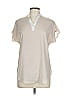 Violet & Claire 100% Polyester Ivory Short Sleeve Blouse Size L - photo 1