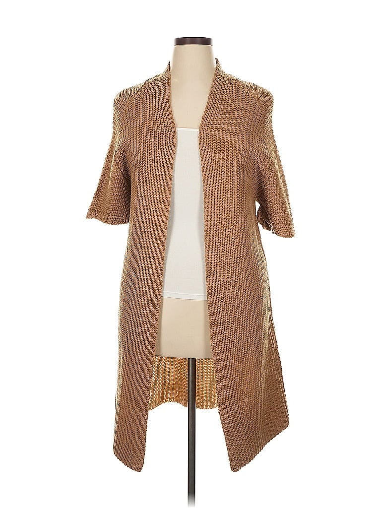 Pre-owned Assorted Brands Cardigan Sweater In Brown