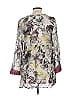 Mystree Gray Long Sleeve Blouse Size L - photo 2