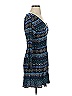 Veronica M. 100% Rayon Print Blue Casual Dress Size S - photo 4