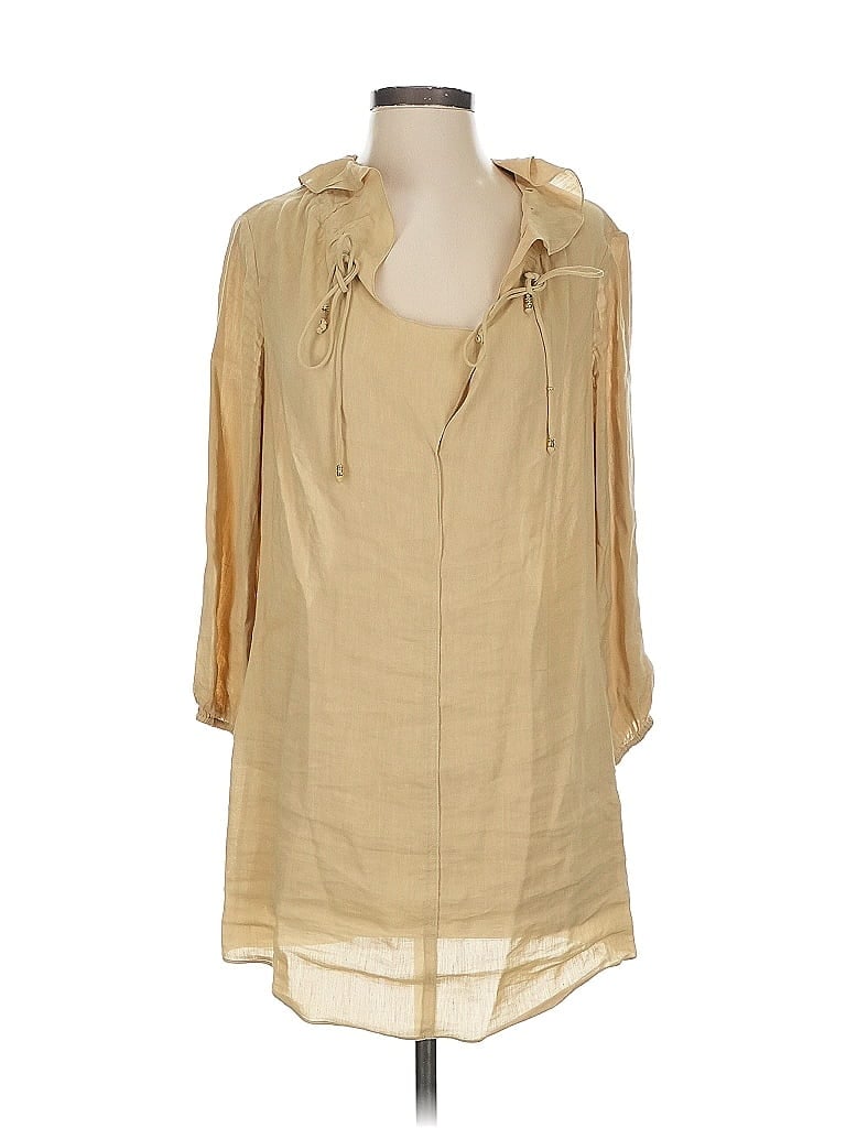 Pre-owned Elie Tahari 3/4 Sleeve Blouse In Brown