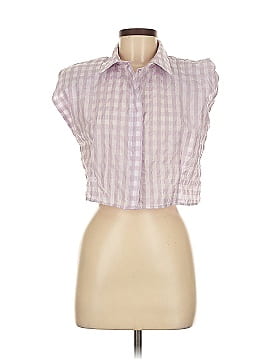 Zara Sleeveless Button Down Shirt