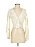 Zoë Jordan 100% Cotton Ivory Cardigan Size S - photo 1