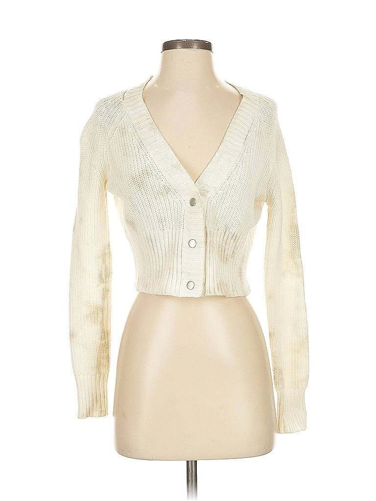 Zoë Jordan 100% Cotton Ivory Cardigan Size S - photo 1