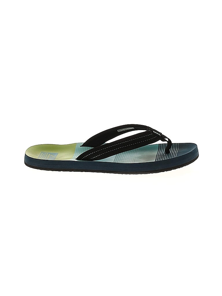 Reef Green Blue Flip Flops Size 6 - photo 1