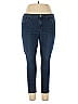Ann Taylor LOFT Solid Blue Jeans Size 14 - photo 1