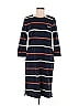 Barbour 100% Cotton Stripes Blue Casual Dress Size 8 - photo 1