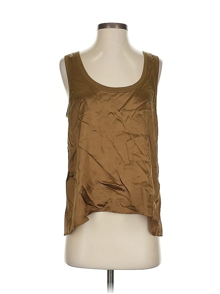 Click to view more detailed imagery on our partner's website Pre-owned Enza Costa Sleeveless Blouse In Brown