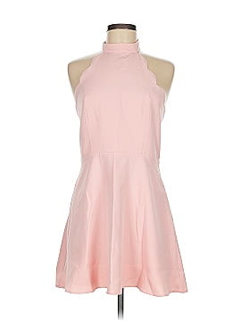 French Connection Solid Pink Cocktail Dress Size 8