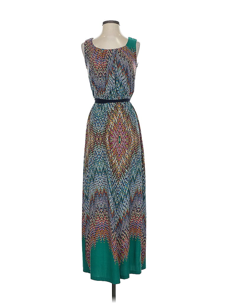 En Focus Studio Paisley Teal Casual Dress Size 4 - photo 1
