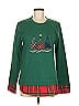 Potpourri Designs 100% Cotton Argyle Green Pullover Sweater Size M - photo 1