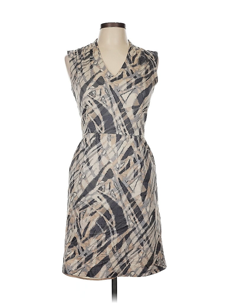 Ann Taylor Factory Graphic Gray Casual Dress Size 4 - photo 1