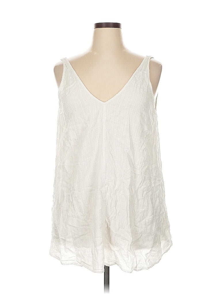 Rip Curl White Sleeveless Blouse Size XL - photo 1