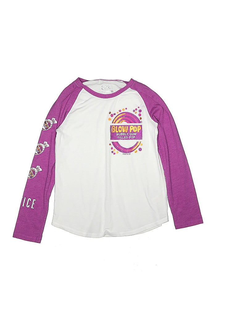 Justice Purple Long Sleeve T-Shirt Size S (big kids) - photo 1