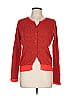 August Silk 100% Silk Red Silk Cardigan Size L - photo 1