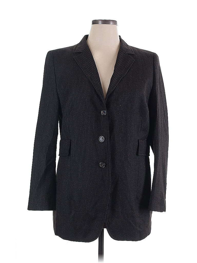Akris Punto 100% Baumwolle Black Blazer Size 16 - photo 1