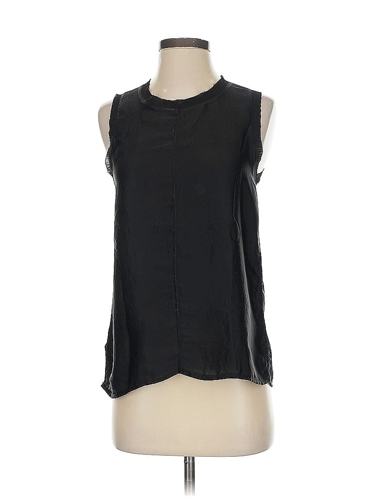 Pre-owned Zara W&b Collection Sleeveless T-shirt In Black