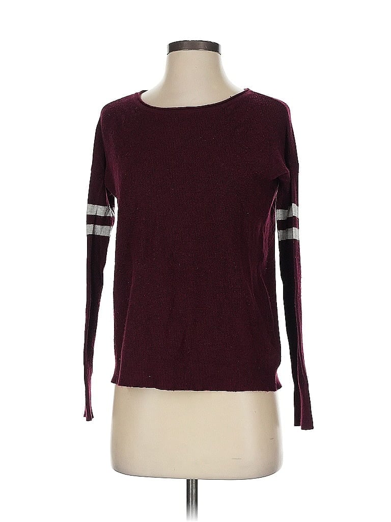 Pre-owned American Eagle Outfitters Pullover Sweater In Burgundy