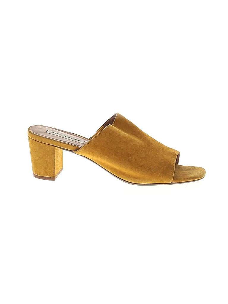 Saks Fifth Avenue Yellow Mule/Clog Size 8 - photo 1